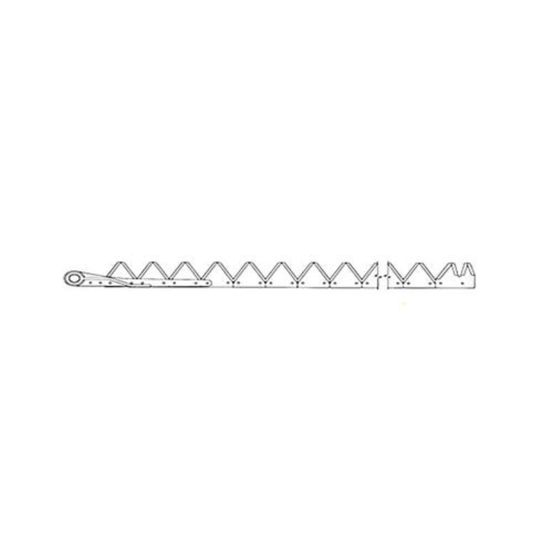 Sickle Assembly - 7' Black Under Serrated Riveted fits New Holland 45 46 1958207C1 fits International 230 1958207C1 fits Case IH 1100 1300 1958207C1