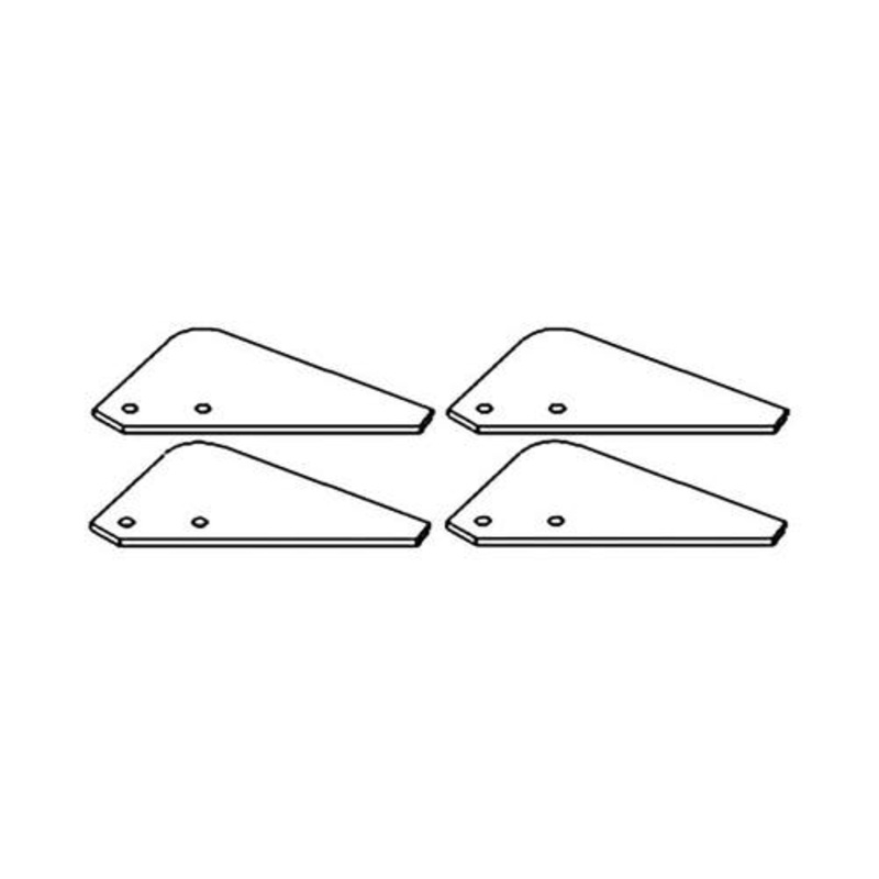 Ear Deflector Inner Gatherer Shield - 4 Pack fits International 943 944 963 983 984 199097C2 fits Case IH 1043 1044 1054 1063 1064 1083 1084 199097C2