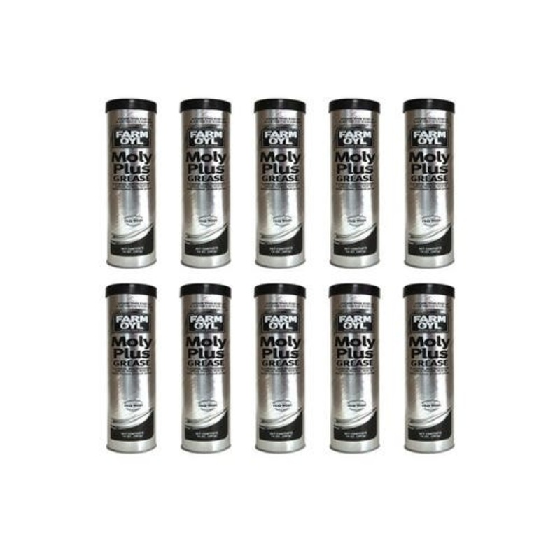 Farm Oyl Moly Plus Grease 14 oz. Tube 10 Pack fits Fluids/Chemicals/Oil/Additives Grease