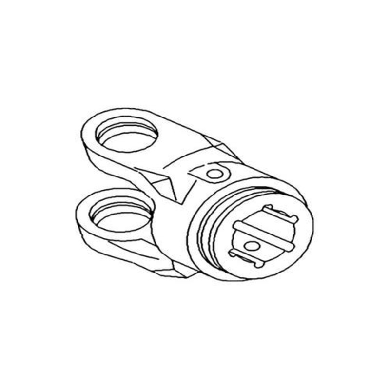Inboard Yoke 2500 Series fits New Holland BB960R BB960R 595 412 415 748481 fits John Deere W38281 fits Kinze GR1212 W097133