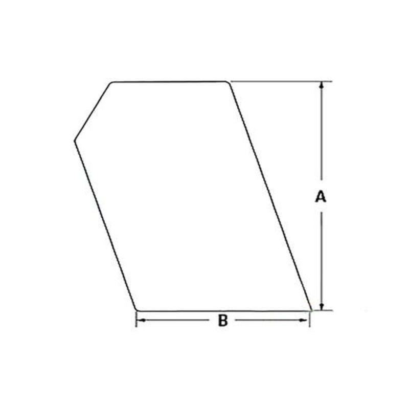 Cab Glass - Left Hand or Right Hand Stationary Side fits Bobcat 543 553 643 645 653 741 742 743 751 753 763 773 843 853 863 864 873 953 963 6702731