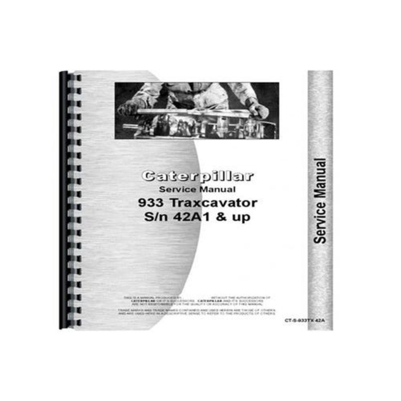 Service Manual fits Caterpillar 933 933