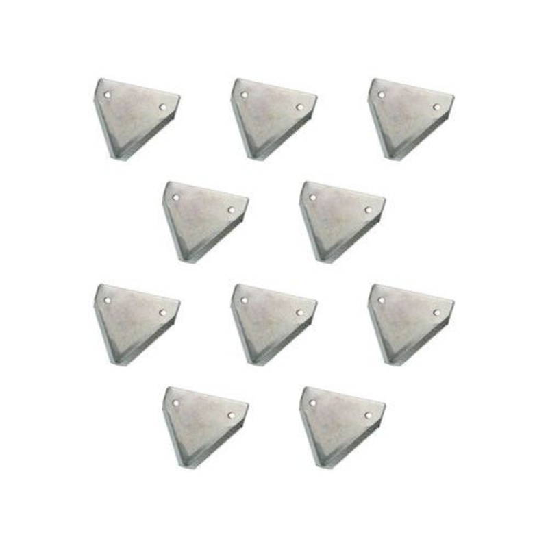 Sickle Section - Under Serrated Chrome 10 Pack fits New Holland 114 116 900 903 905 907 909 910 912 1100 1112 1114 1116 1880 1880S 604800 457606R3