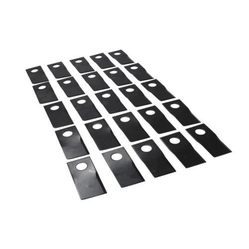 Disc Mower Blade - Left Hand 7 Twist 25 Pack fits New Holland 1409 1411 1412 1431 1432 1441 9847684 fits Case IH 9847684 fits John Deere PMLBL0032
