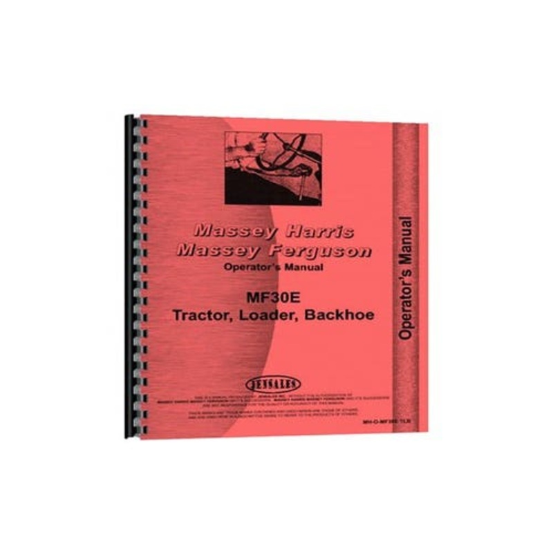 Operator's Manual fits Massey Ferguson 30E 30E
