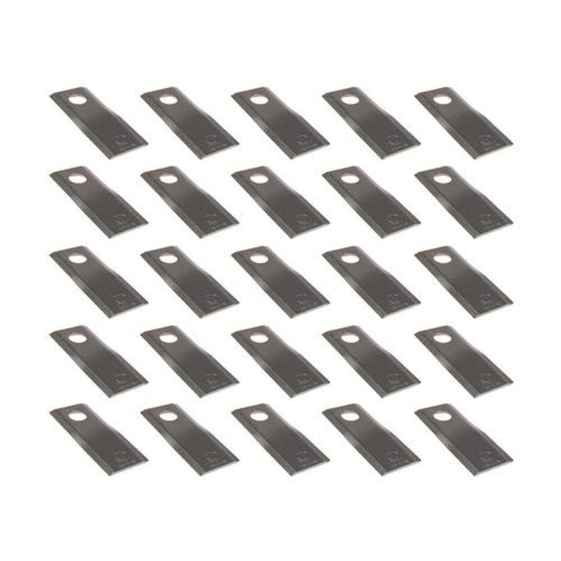 Disc Mower Blade - Right Hand.Type 9 25 Pack fits John Deere 1320 1326 270 CC21781 fits New Holland 442 462 76N226 fits Gehl 125446 fits Kuhn 56451300