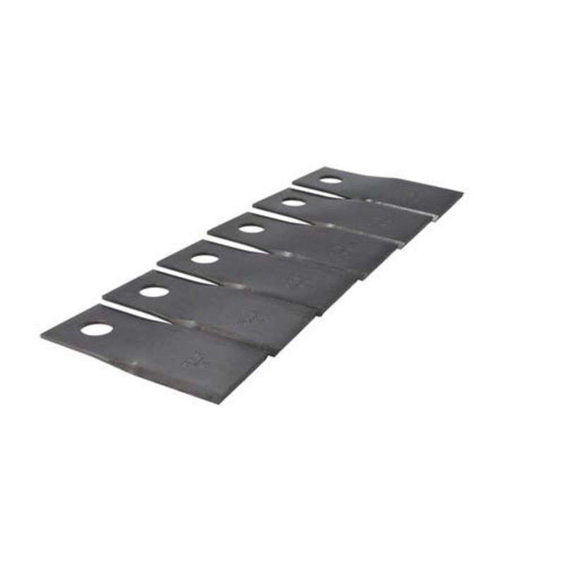 Disc Mower Knives Type 2 Opposite Bevel 11 Twist Clockwise Rotation 6 Pack fits Gehl 604659 fits New Idea 5209 526215 fits Vicon 58700