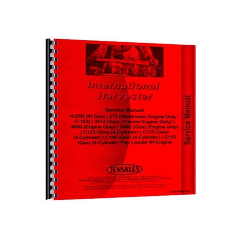 Service Manual fits International C123 C135 C146 C153 275 500C 3514 4000 500C 3514