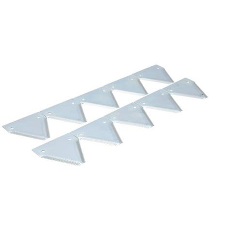 Sickle Section - Top Serrated Chrome 10 Pack fits New Holland 907 909 910 912 604921H fits Case IH 049254 fits Hesston 049254 fits Versatile V94579