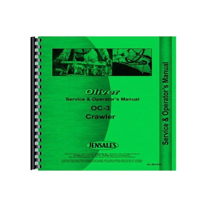 Service and Operator's Manual fits Oliver OC3 OC3