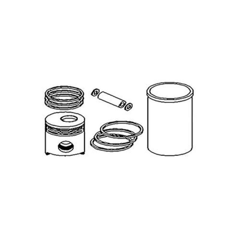 Cylinder Kit - 3.858" Standard Single Cylinder fits John Deere 135 180 45 300B 301 301A 350B 380 401 480A 300 400 450 480 1020 2020 2510 350B AR71590