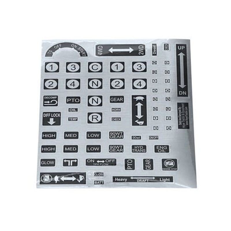 Control Decal Set fits John Deere 850 fits Yanmar YM195 YM226 YM240 YM336 YM1601 YM1802 YM2002 YM2010 YM2210 YM2220 YM2310 YM2500 YM2610 YM2620