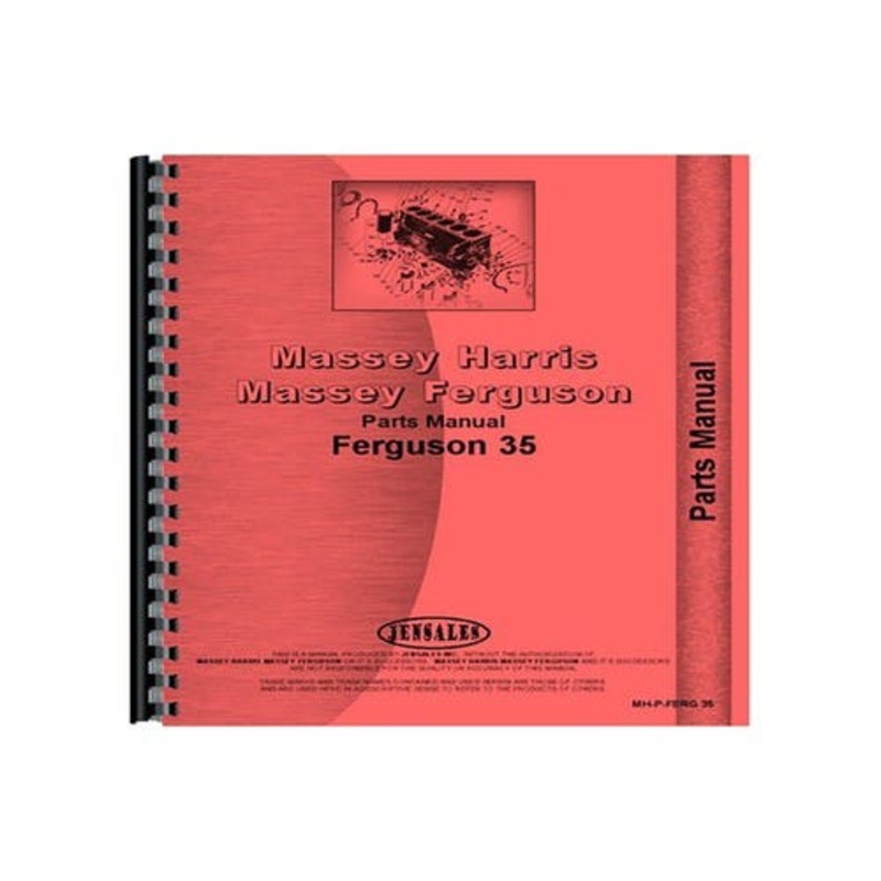 Parts Manual fits Massey Ferguson 35