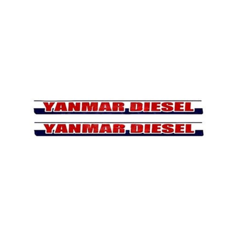 Yanmar Diesel Hood Decal Set
