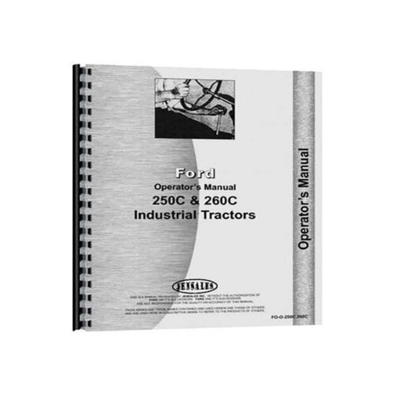 Operator's Manual fits Ford 250C 260C 250C 260C
