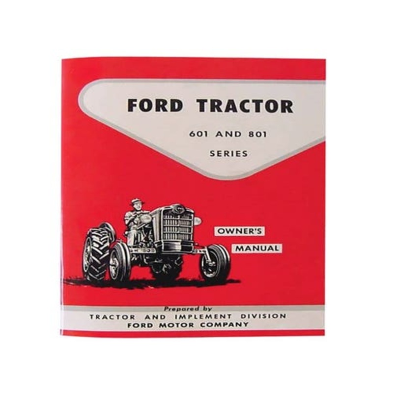Operator's Manual fits Ford 601 801