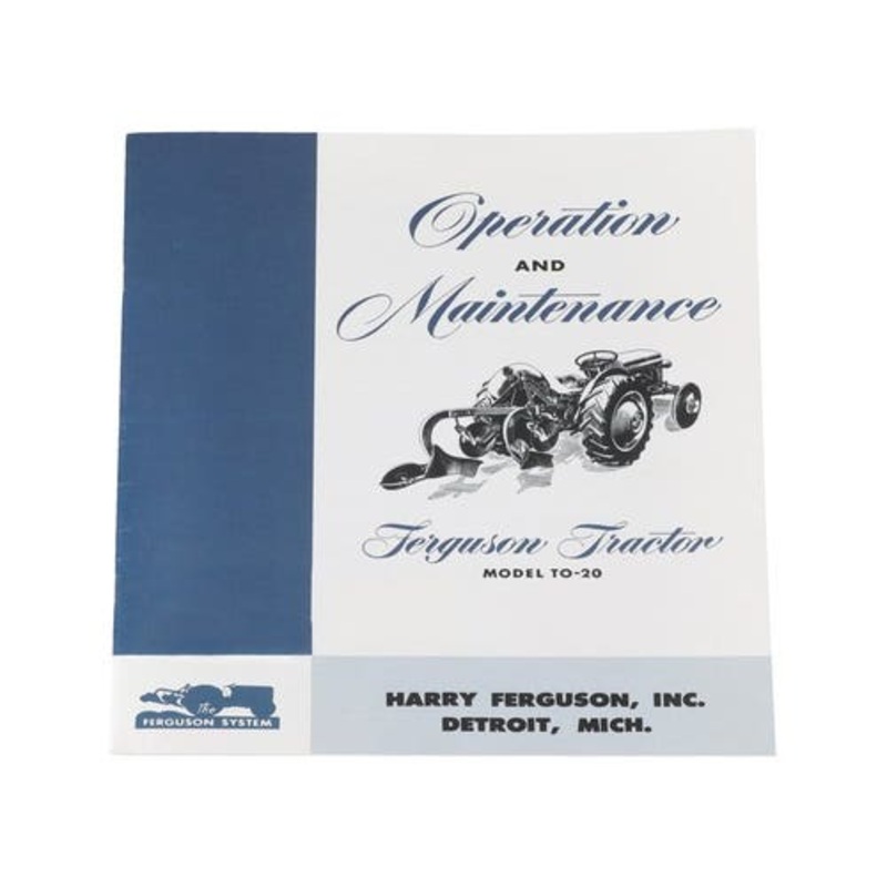 Operator's Manual fits Massey Ferguson TO20
