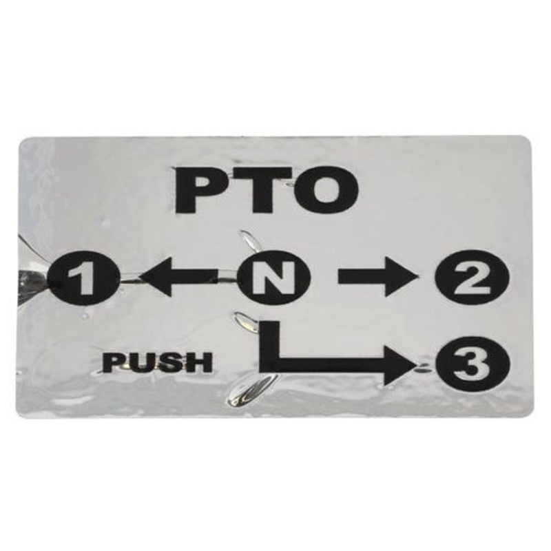 PTO Range Decal fits Yanmar YM1500 194190-65611