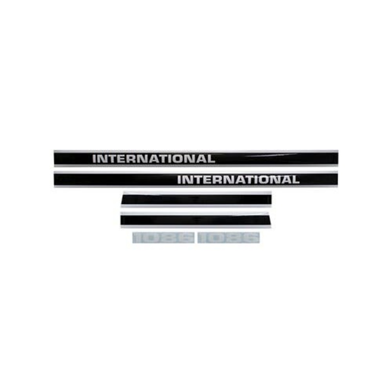 1086 Hood and Cab Decal Set Mylar fits International 1086