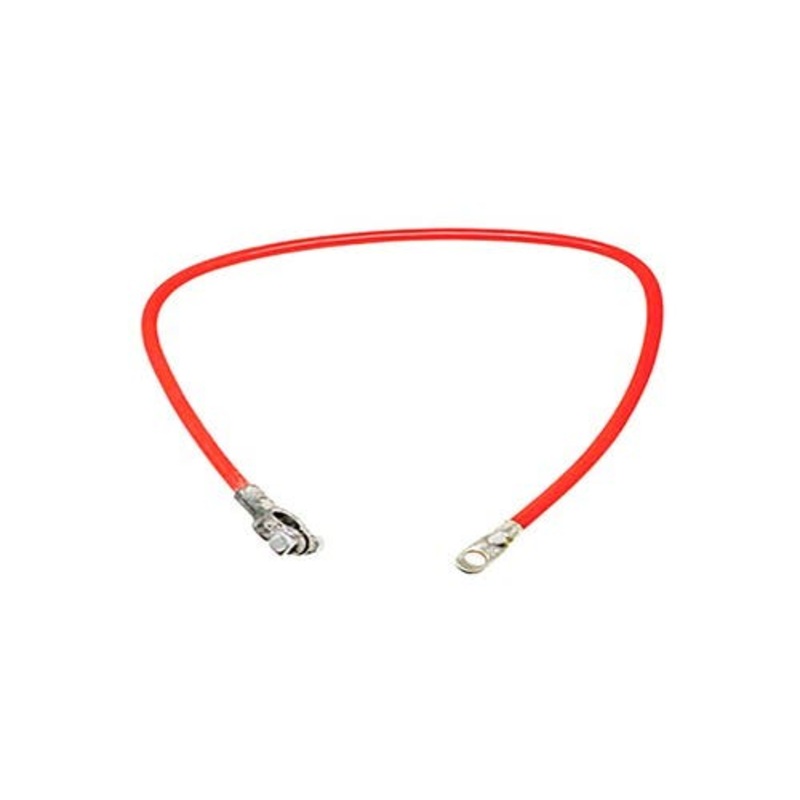 Battery Cable - 34" - Red 2 Gauge fits Ford 2000 2110 2120 2310 2600 3000 3600 3610 3910 4110 4600 4610 5000 5600 5610 6600 6610 7610 7710 D1NN14301B
