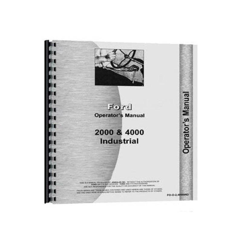 Operator's Manual fits Ford 2000 4000