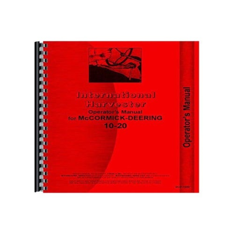 Operator's Manual fits International 10-20