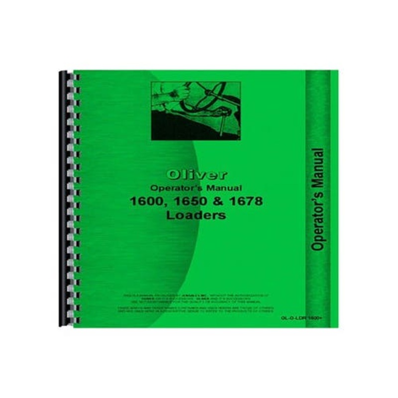 Operator's Manual fits Oliver 1600 1650