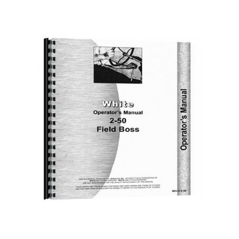 Operator's Manual fits White 2-50