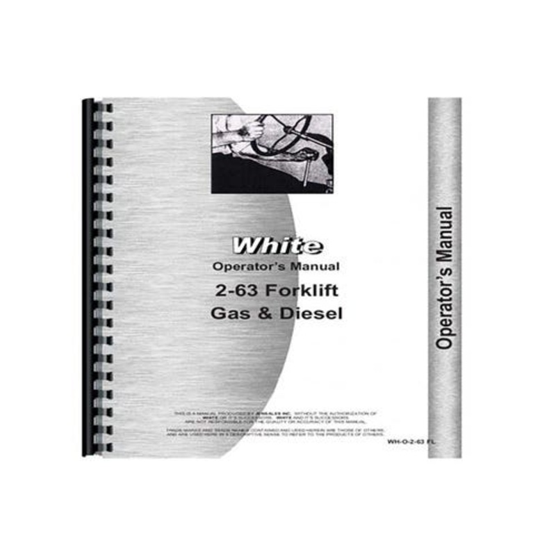 Operator's Manual fits White 2-63 2-63