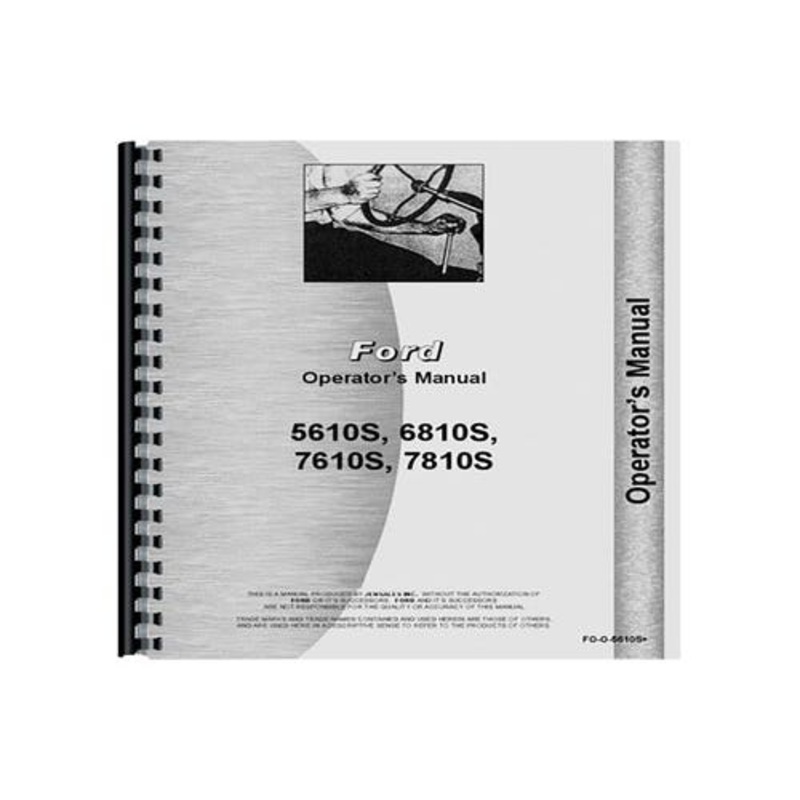 Operators Manual fits Ford 5610S 6610 7610 7810S