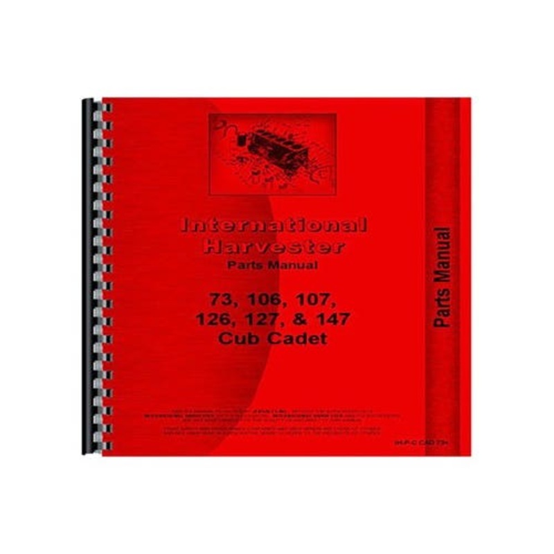 Parts Manual fits Cub Cadet 73 106 126