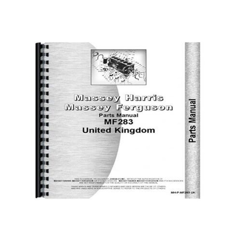 Parts Manual fits Massey Ferguson 283 283