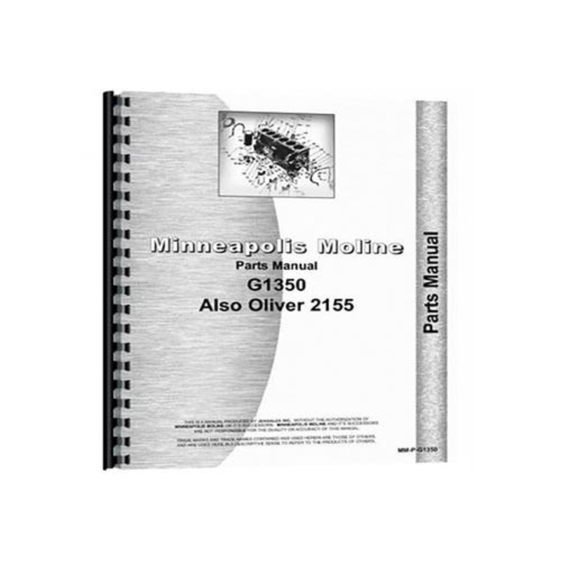 Parts Manual fits Minneapolis Moline G1350