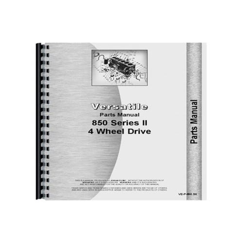Parts Manual fits Versatile 850