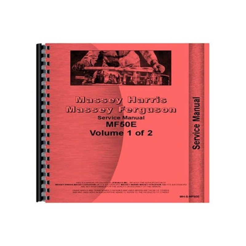 Service Manual fits Massey Ferguson 50E 50E