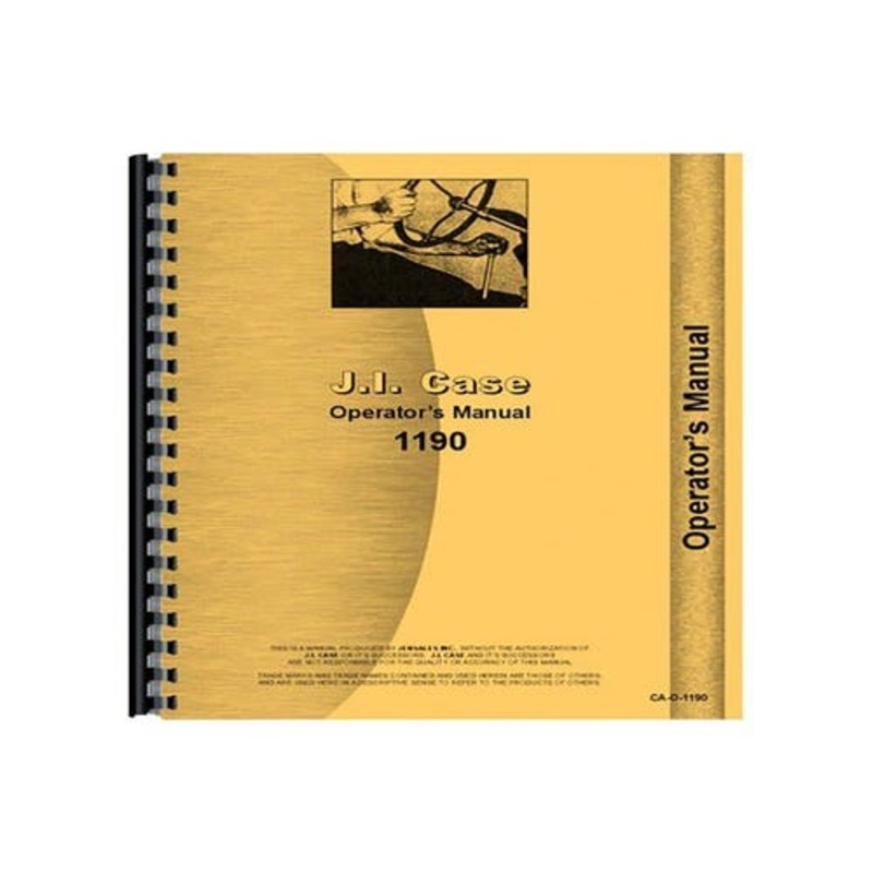 Operator's Manual fits Case 1190