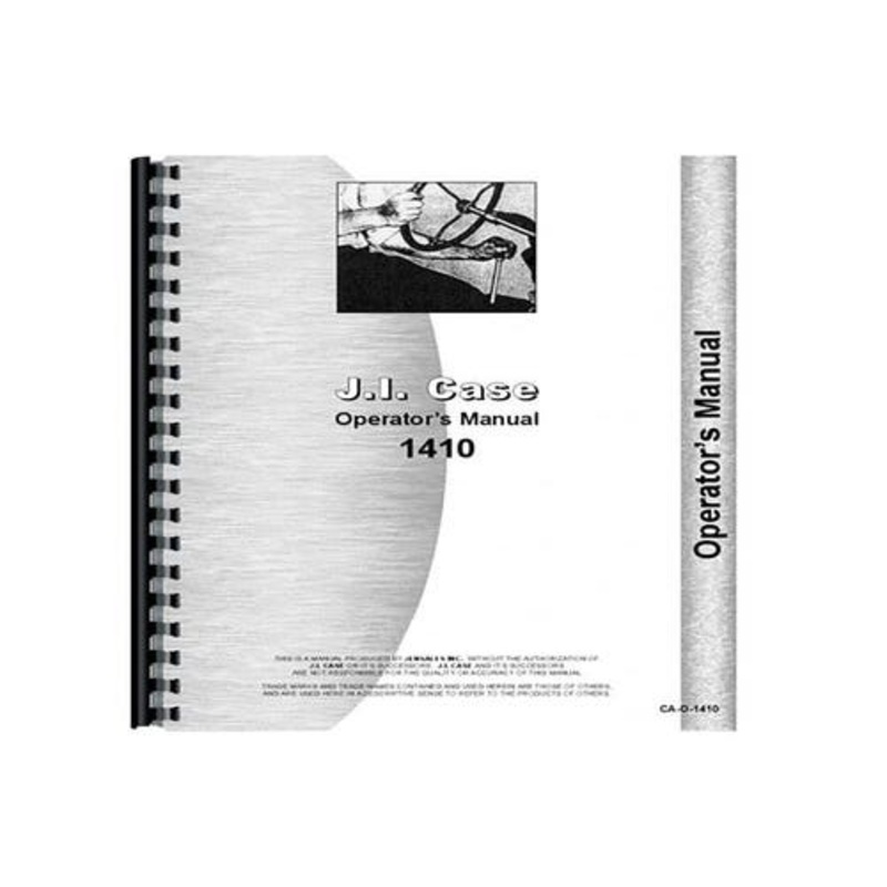 Operator's Manual fits Case 1410