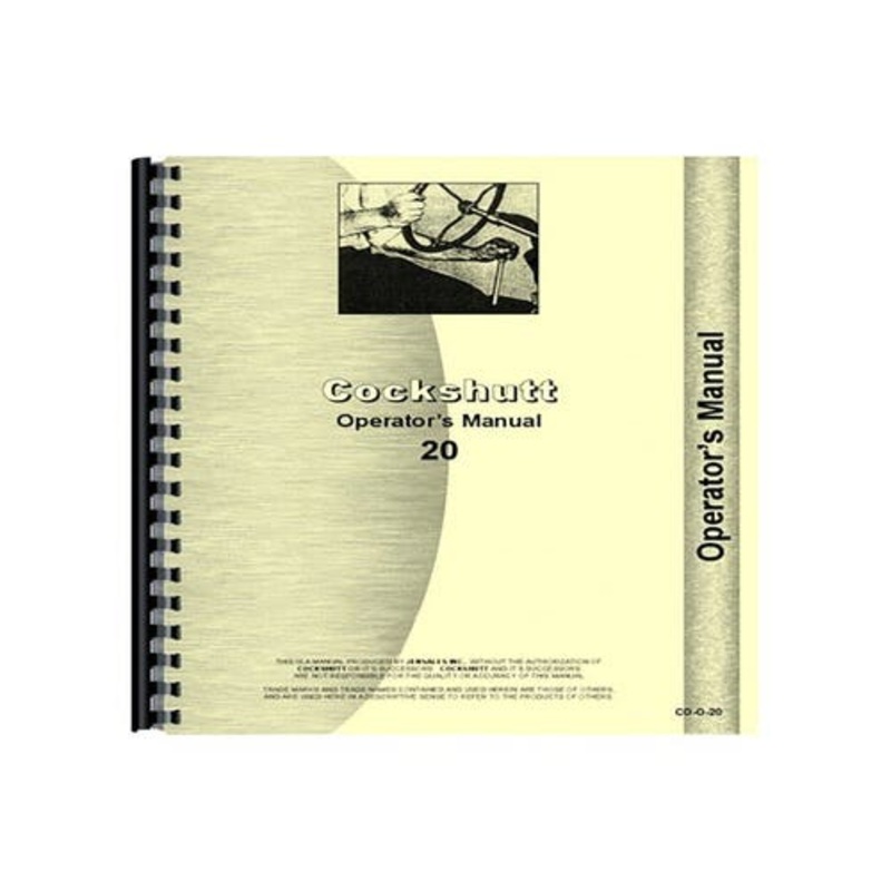 Operator's Manual fits CockShutt / CO OP 20