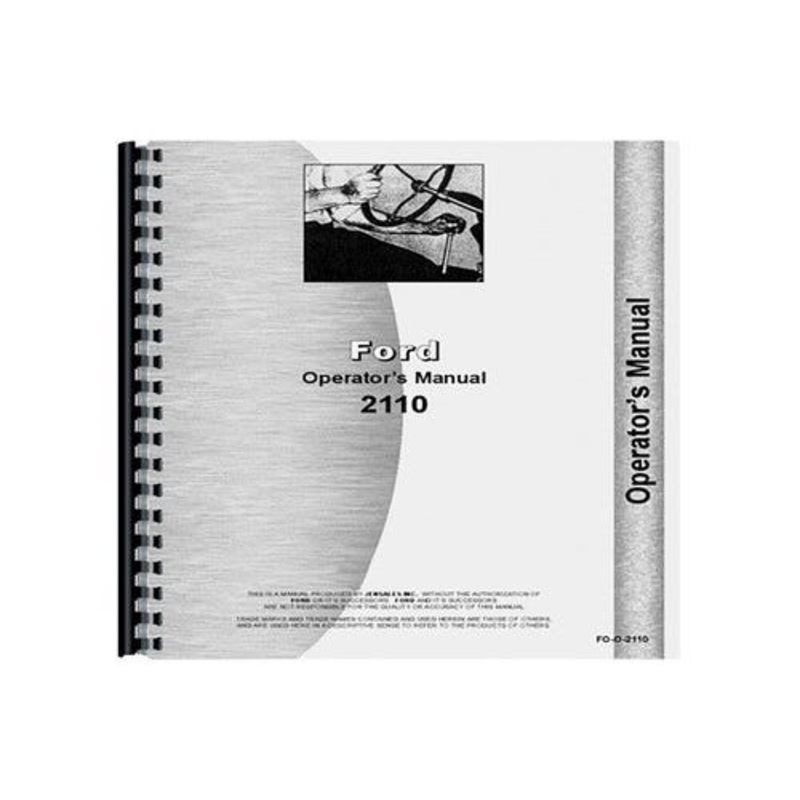 Operator's Manual fits Ford 2110