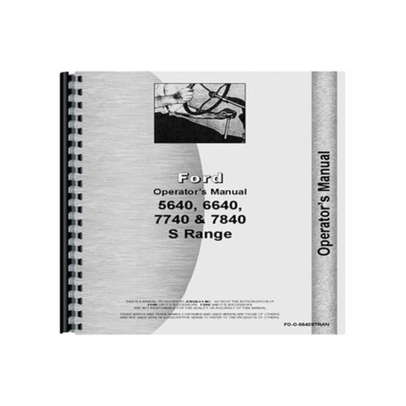Operator's Manual fits Ford 5640 6640 7740 7840