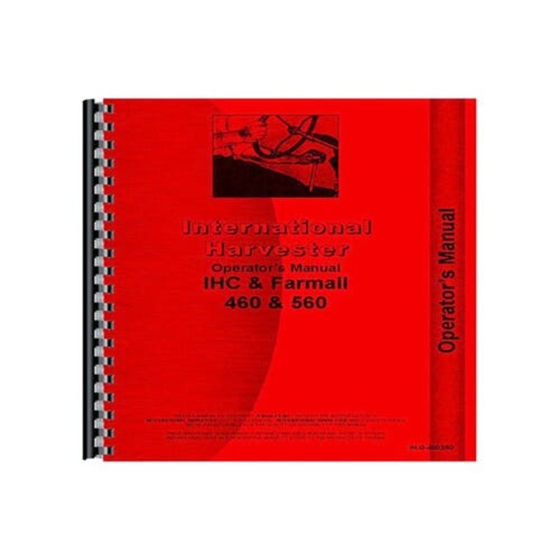 Operator's Manual fits International 460 560