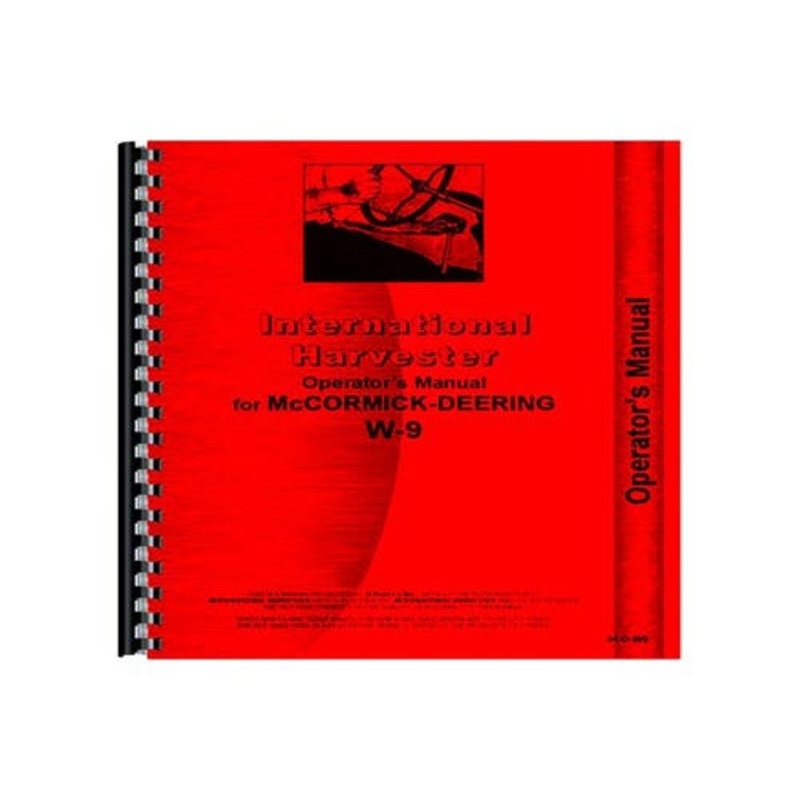 Operator's Manual fits International W9