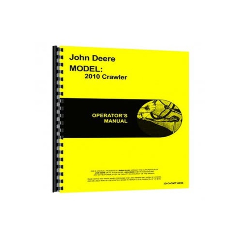 Operator's Manual fits John Deere 2010