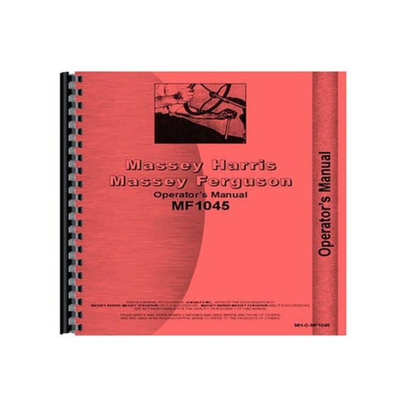 Operator's Manual fits Massey Ferguson 1045