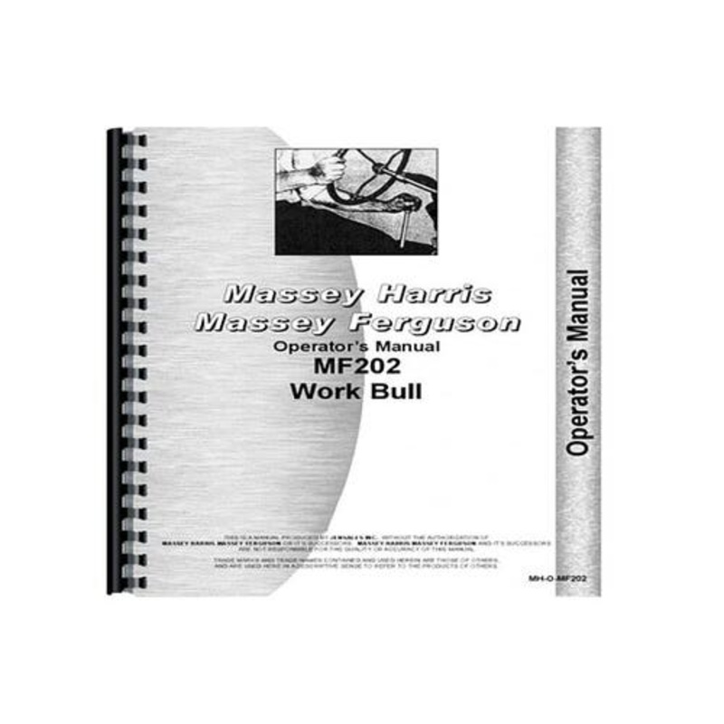 Operator's Manual fits Massey Ferguson 202 202