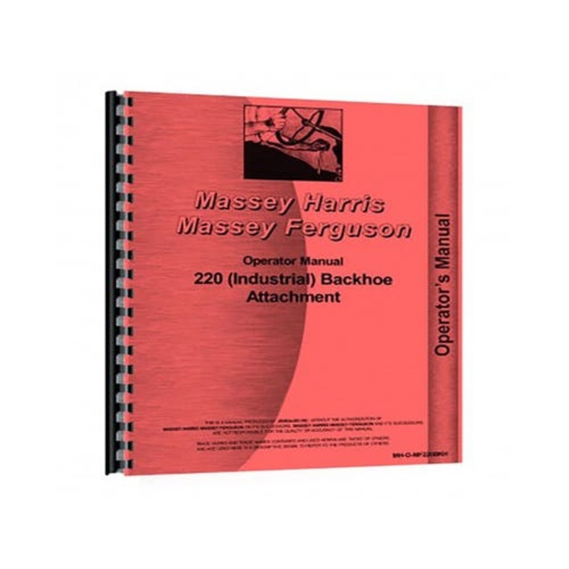 Operator's Manual fits Massey Ferguson 220 220