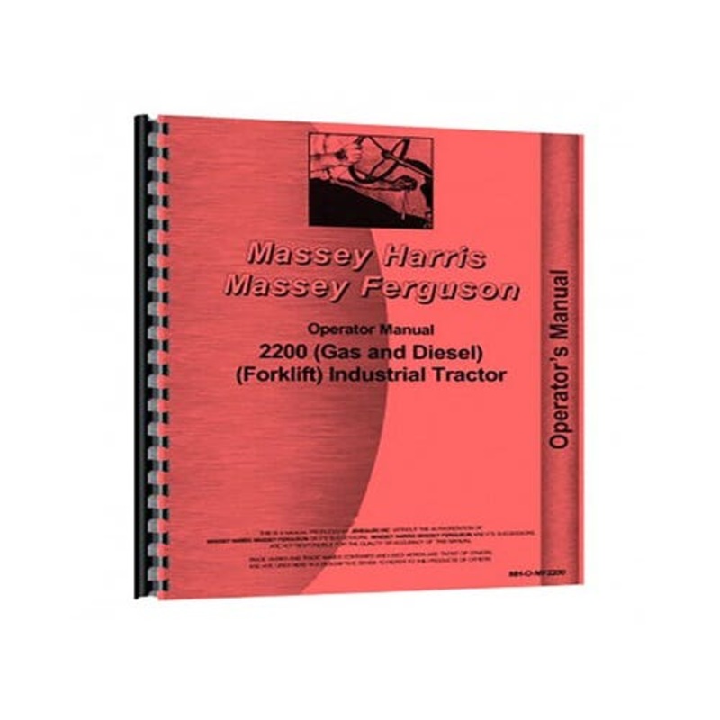 Operator's Manual fits Massey Ferguson 2200 2200