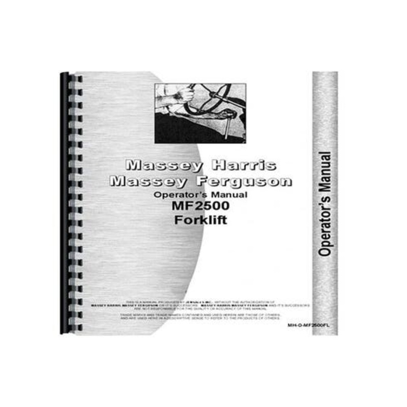 Operator's Manual fits Massey Ferguson 2500 2500