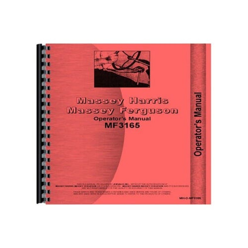 Operator's Manual fits Massey Ferguson 3165 3165
