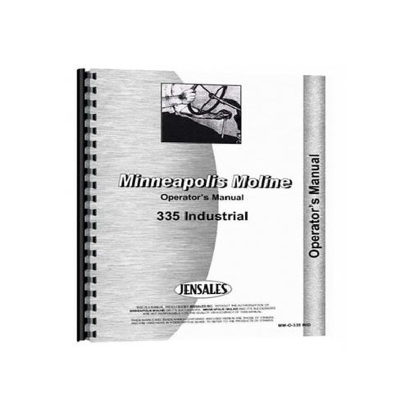 Operator's Manual fits Minneapolis Moline 335
